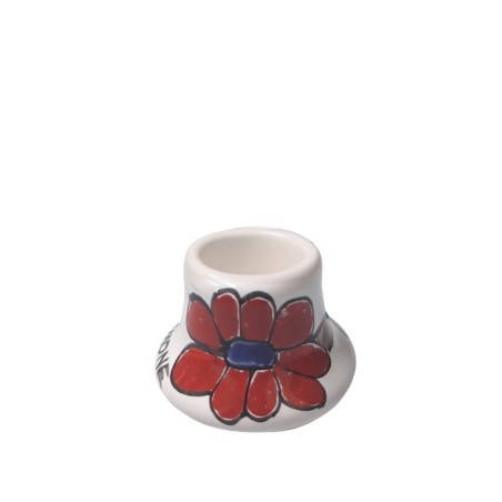 Round long candle holder Daisy Ceramiche De Simone Round long candle holder Daisy Ceramiche De Simone